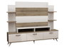 Hanah Home Diana Mueble de TV Blanco y Nogal